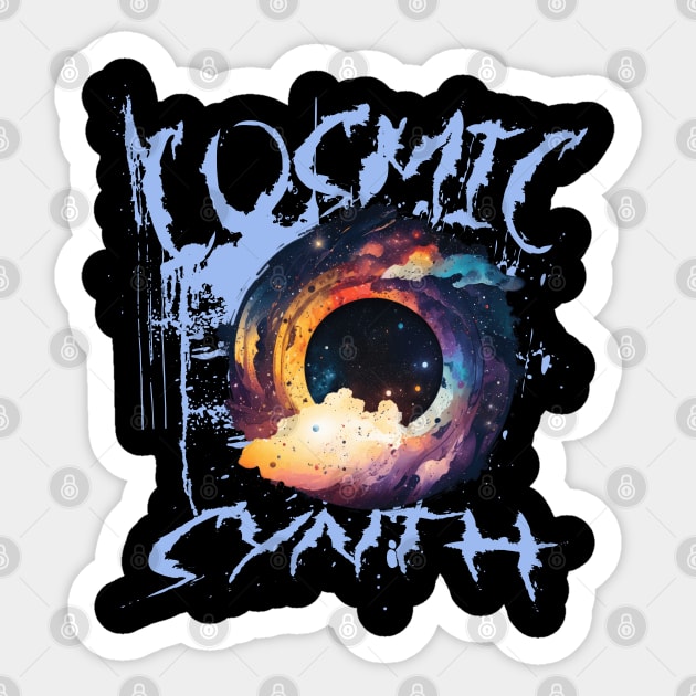 Cosmic Synth Sticker by TEENIE DESIGN
